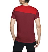 Vaude Sveit Shirt Herren Wandershirt kurzärmelig, Red/Dark Red