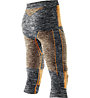 X-Bionic Pantalone intimo lungo Accumulator Evo Medium Pant, Grey Melange/Orange