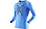 X-Bionic Twyce Long langärmliges Runningshirt, Light Blue/Black