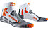 X-Socks Run Speed One - calzini running, White/Grey/Orange