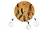 yy vertical Circle Key Holder - Wandschlüsselhalter, Brown