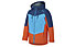 Ziener Afekt - giacca da sci - bambino, Orange/Blue