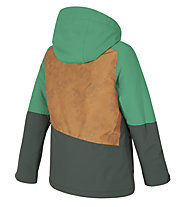 Ziener Anoah - giacca sci - bambino, Brown/Dark Green